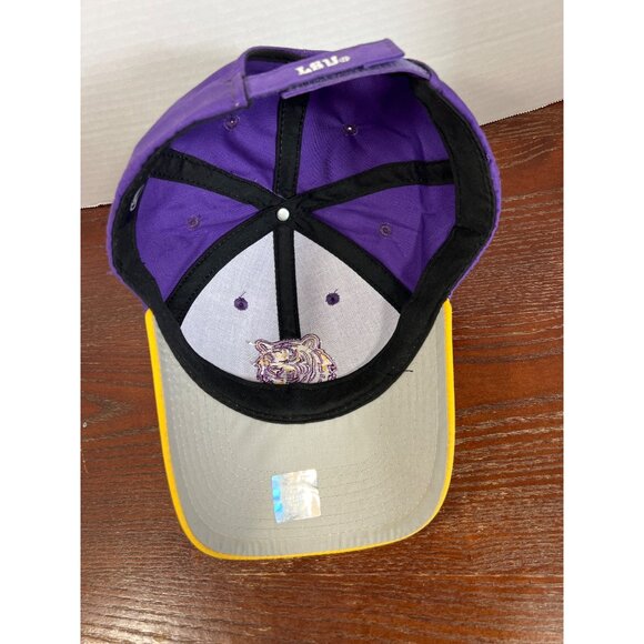 Vintage LSU Purple & Yellow Tiger Adjustable Hat OC Sports X3 - Picture 3 of 4